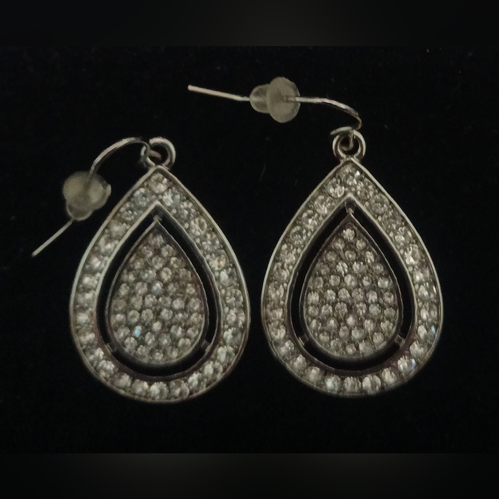 1990s Juicy Couture Pave Earrings